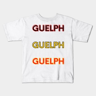 Guelph x3 Sticker Pack Kids T-Shirt